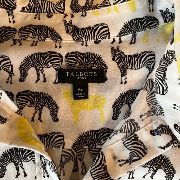 Talbots Zebra Tank Top 💕 🦓 - Picture 7 of 10
